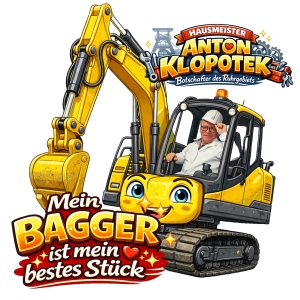 Mein Bagger ist mein bestes St�ck - Hausmeister Anton Klopotek